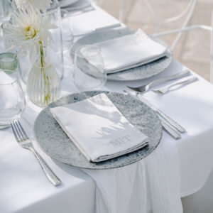 Tischläufer "musselin - weiß"