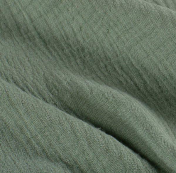 Tischläufer "musselin - olivgrün"